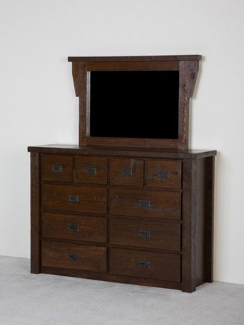 The Sawmill Collection Barnwood 10 drawer chesser